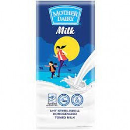 Mother Dairy Toned Milk 1L Tetra Pack 